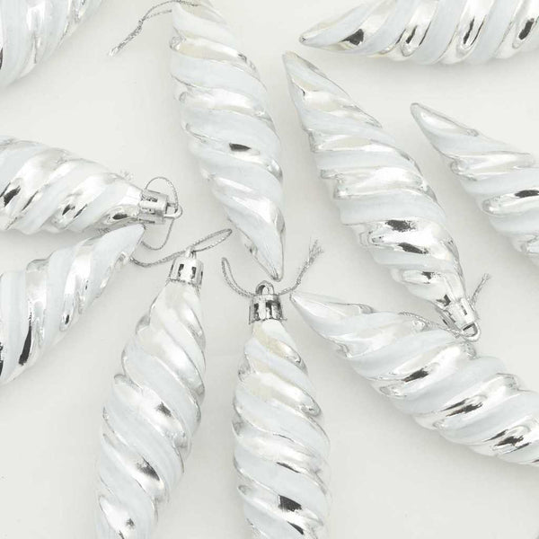 Joulun Spiraalimallinen Kuula 40 pcs Hopea Muovi