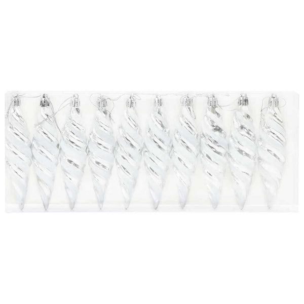 Joulun Spiraalimallinen Kuula 40 pcs Hopea Muovi