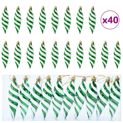 Vihreä joulukuusen koristelu Bratus (40 pcs)