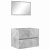 Kylpyhuonekalustesetti Betoni Harmaa 60 x 38,3 x 45 cm