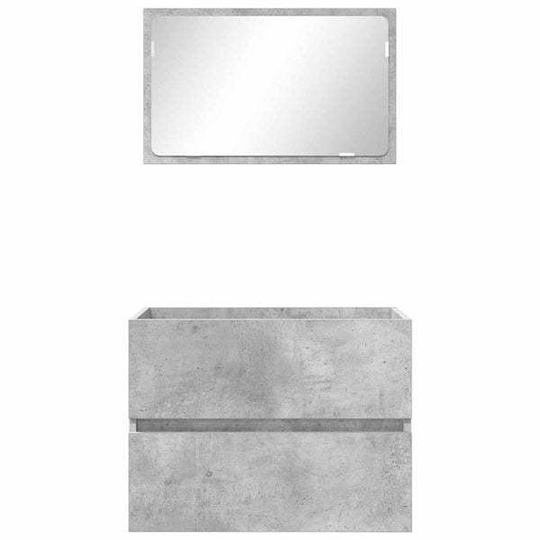 Kylpyhuonekalustesetti Betoni Harmaa 60 x 38,3 x 45 cm