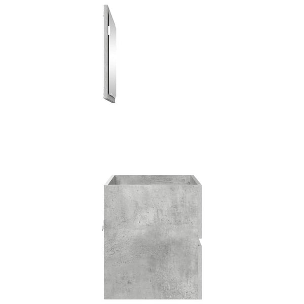 Kylpyhuonekalustesetti Betoni Harmaa 60 x 38,3 x 45 cm