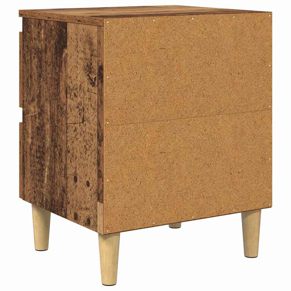 Sängyn kaapit 2 pcs Vanha Puu 40 x 35 x 50 cm Tekninen puu
