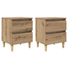 Sängyn kaapit 2 pcs Artisan tammi 40 x 35 x 50 cm Tekninen puu