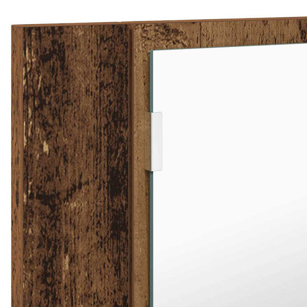 Kylpyhuoneen Peilikaappi Vanha Puu 80 x 12 x 45 cm Tekninen puu