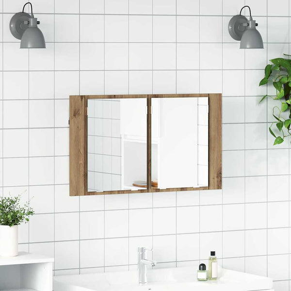 Kylpyhuoneen Peilikaappi Artisan tammi 80 x 12 x 45 cm
