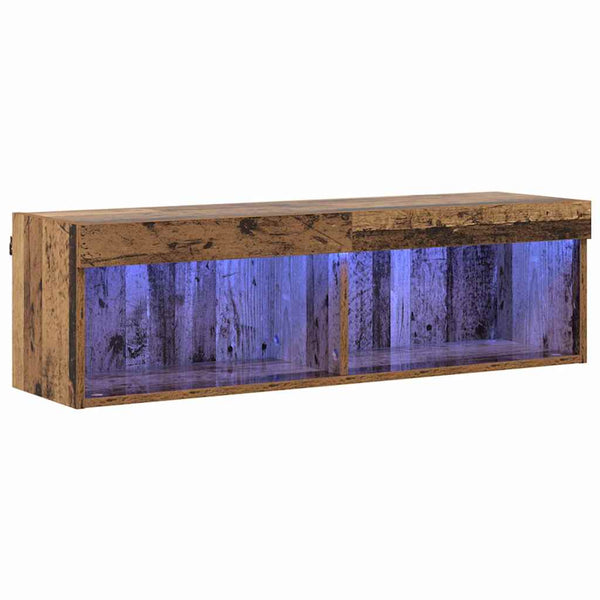TV-tasosetti Vanha Puu 100 x 30 x 30 cm Tekninen puu