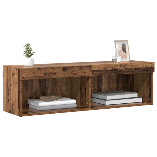 TV-tasosetti Vanha Puu 100 x 30 x 30 cm Tekninen puu