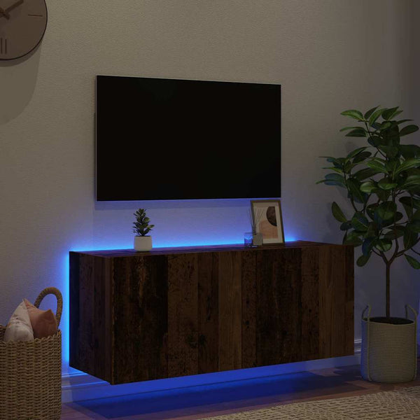 TV-seinäkaappi Vanha Puu 100 x 35 x 41 cm Tekninen puu