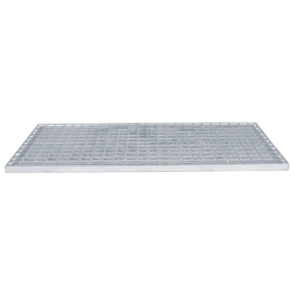 Ritilä Hopea 80 x 40 x 2 cm Kuuma-dipatut galvanisoitu teräs