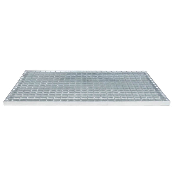 Ritilä Hopea 80 x 50 x 2 cm Kuuma-dipatut galvanisoitu teräs