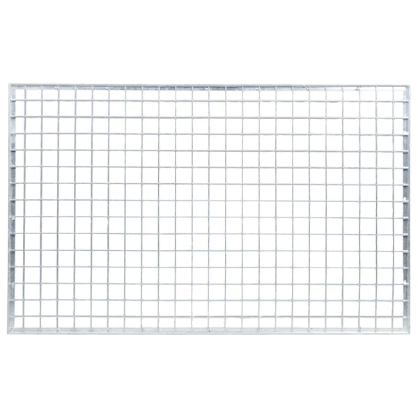 Ritilä Hopea 80 x 50 x 2 cm Kuuma-dipatut galvanisoitu teräs