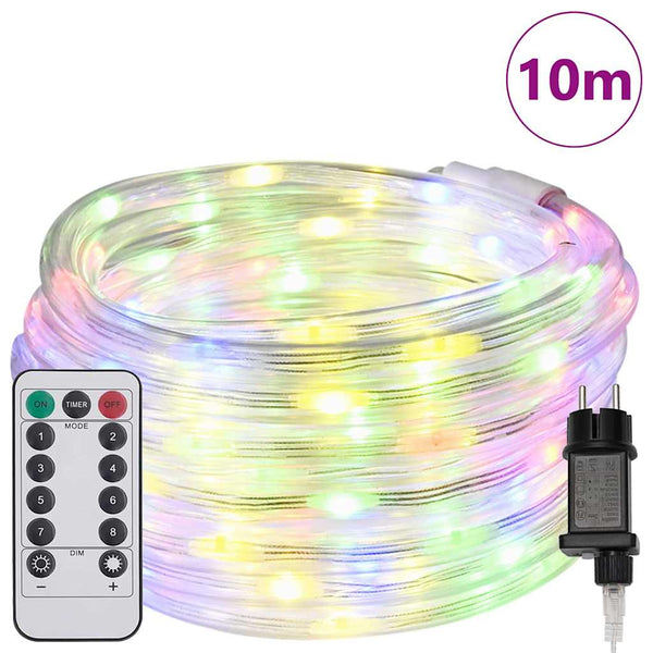 Köysivalo 240 LED-valoilla Monivärinen 10 m Polyvinyylikloridi