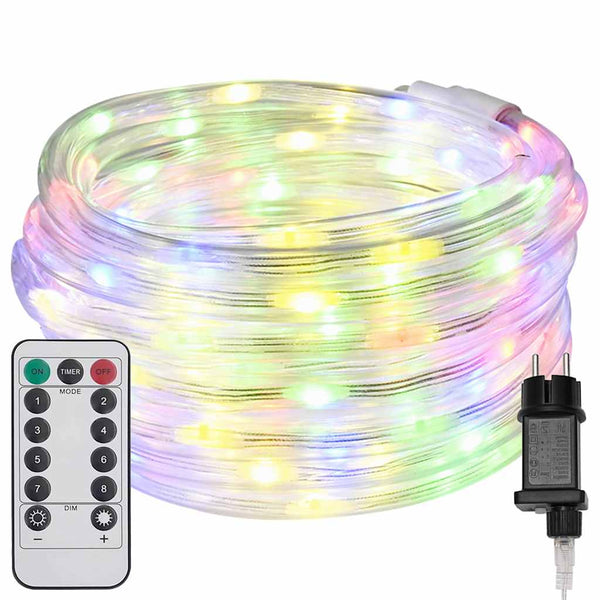 Köysivalo 1200 LED-valoilla Monivärinen 50 m Polyvinyylikloridi