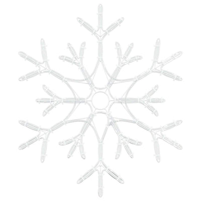 Lämpimän valkoinen joulutähti 180 led-valoilla Rizan 56x49x0.7cm