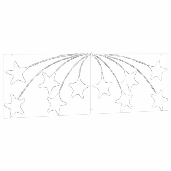 Monivärinen joulutähti Madia 180x57cm (polyvinyylikloridi)