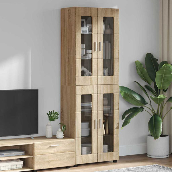 Korkea kaappi FLORIN 60 x 35 x 182 cm Sonoman tammi