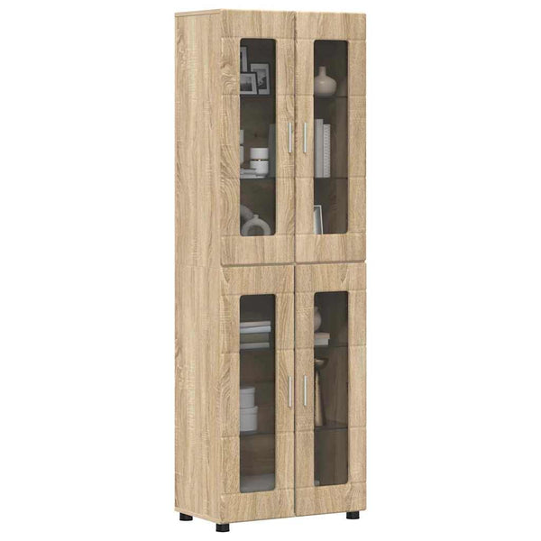 Korkea kaappi FLORIN 60 x 35 x 182 cm Sonoman tammi