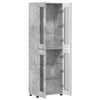 Korkea kaappi FLORIN 60 x 35 x 182 cm Betoni Harmaa