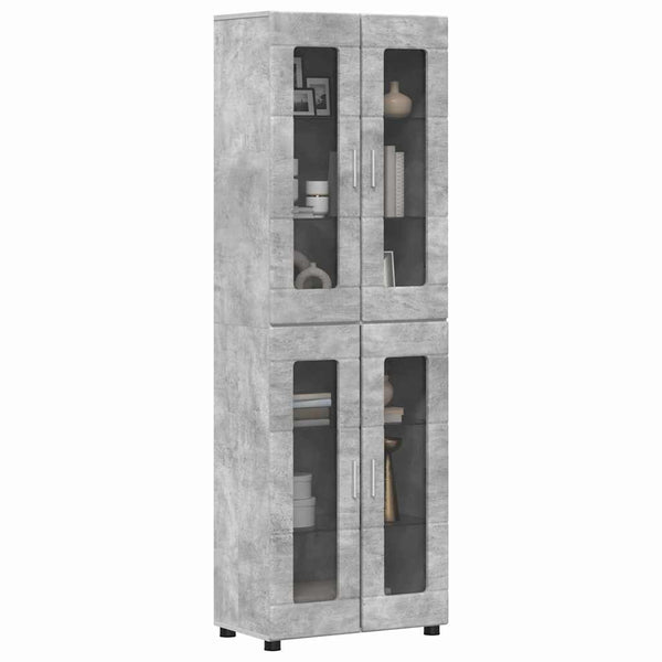 Korkea kaappi FLORIN 60 x 35 x 182 cm Betoni Harmaa