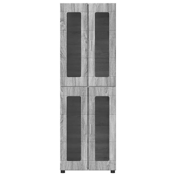 Korkea kaappi FLORIN 60 x 35 x 182 cm Harmaa Sonoma