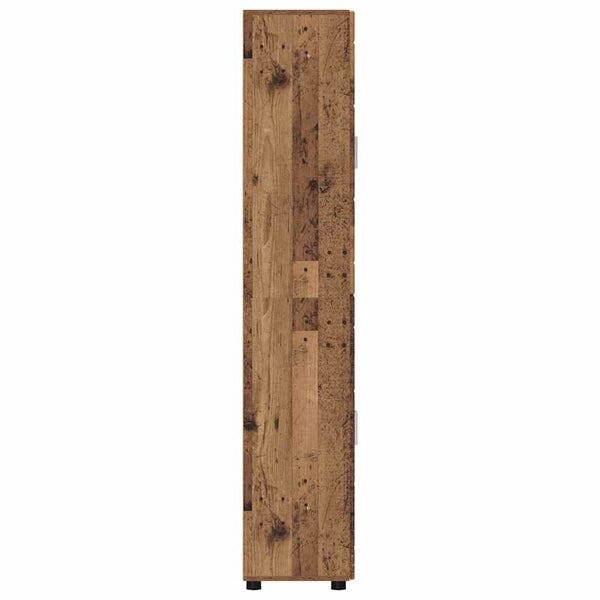 Korkea kaappi FLORIN 60 x 35 x 182 cm Vanha puu Tekninen puu