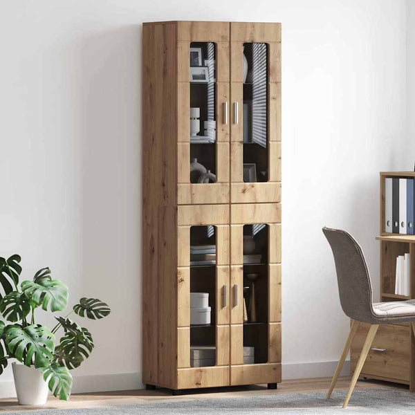 Korkea kaappi FLORIN 60 x 35 x 182 cm Artisan tammi
