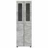 Korkea kaappi FLORIN 60 x 35 x 182 cm Betoni Harmaa