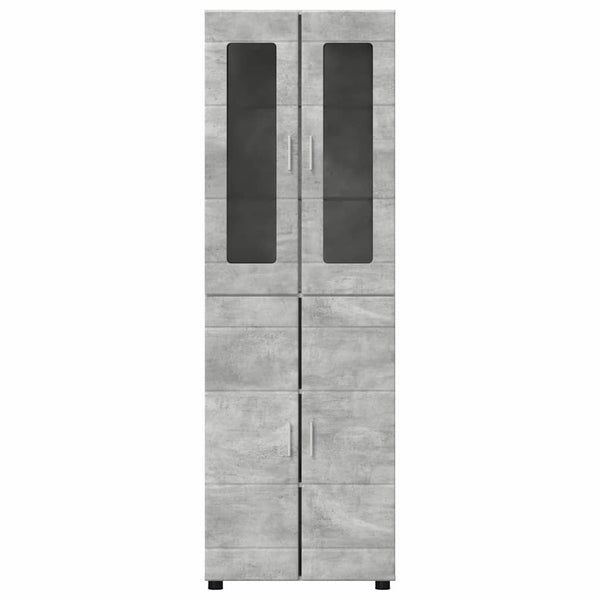 Korkea kaappi FLORIN 60 x 35 x 182 cm Betoni Harmaa