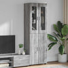 Korkea kaappi FLORIN 60 x 35 x 182 cm Harmaa Sonoma
