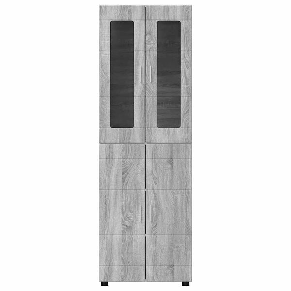 Korkea kaappi FLORIN 60 x 35 x 182 cm Harmaa Sonoma
