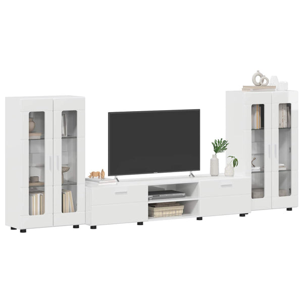 TV-tasosetti FLORIN 3 kpl Korkean kiillon valkoinen