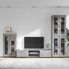 TV-tasosetti FLORIN 3 kpl Harmaa Sonoma Tekninen puu