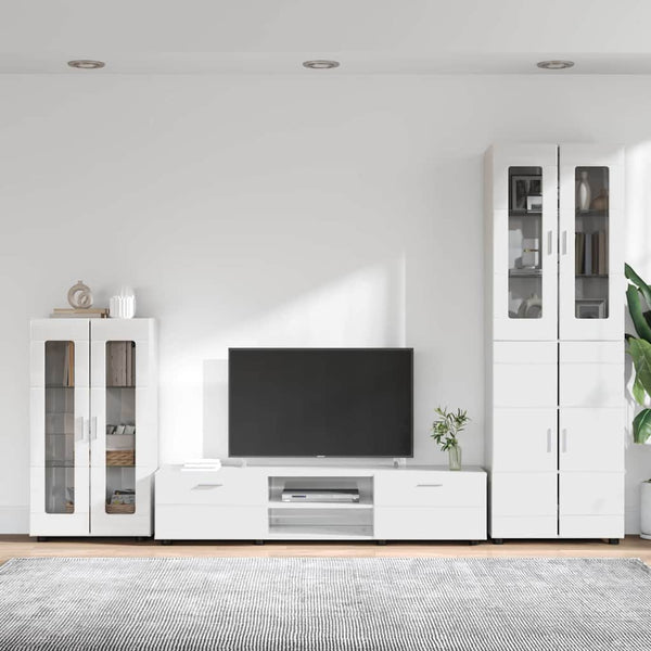 TV-tasosetti FLORIN 3 kpl Korkean kiillon valkoinen