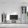 TV-tasosetti FLORIN 3 kpl Harmaa Sonoma Tekninen puu