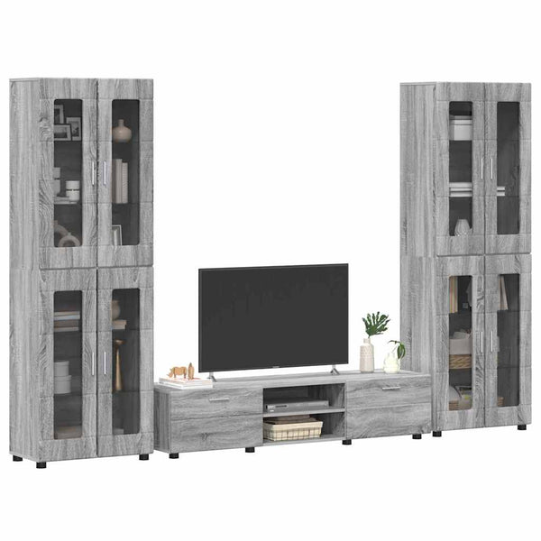TV-tasosetti FLORIN 3 kpl Harmaa Sonoma Tekninen puu