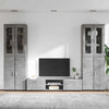 TV-tasosetti FLORIN 3 kpl Betoni Harmaa Tekninen puu
