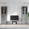 TV-tasosetti FLORIN 3 kpl Harmaa Sonoma Tekninen puu