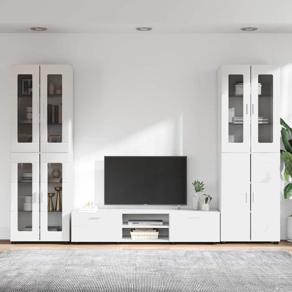 TV-tasosetti FLORIN 3 kpl Valkoinen Tekninen puu
