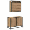 Kylpyhuonekalustesetti 2 kpl Artisan tammi 80 x 33 x 60 cm