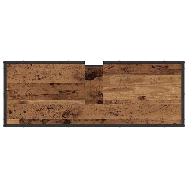 Kylpyhuonekalustesetti 4 kpl Vanha Puu 90 x 33 x 60 cm