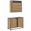 Kylpyhuonekalustesetti 2 kpl Artisan tammi 80 x 33 x 60 cm
