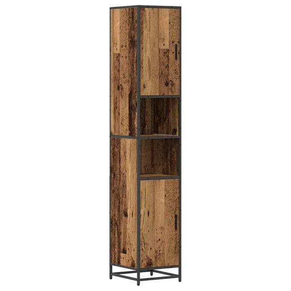 Kylpyhuonekalustesetti 3 kpl Vanha Puu 80 x 33 x 60 cm