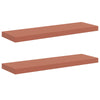 Seinähylly 2 kpl Punainen 80 x 23,5 x 3,8 cm Tekninen puu