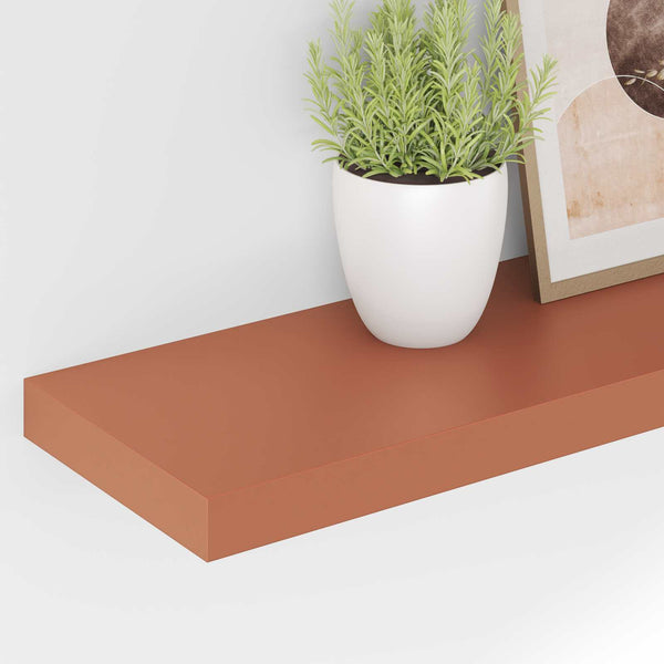 Seinähylly 4 kpl Punainen 80 x 23,5 x 3,8 cm Tekninen puu