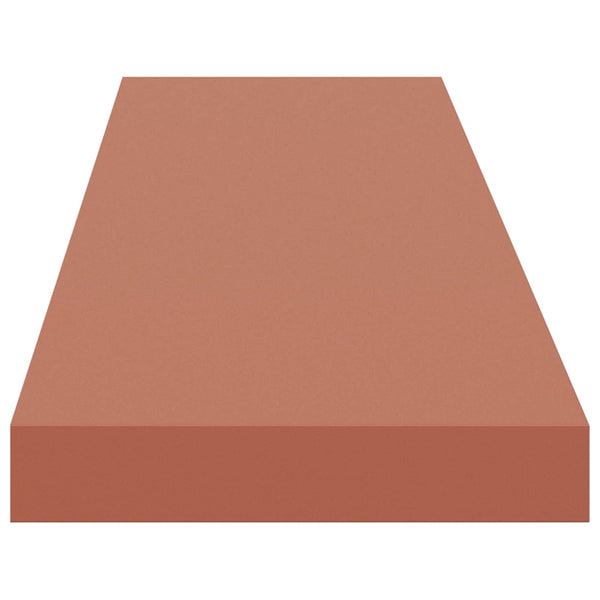 Seinähylly 2 kpl Punainen 120 x 23,5 x 3,8 cm Tekninen puu