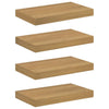 Seinähylly 4 kpl Ruskea 40 x 23,5 x 3,8 cm Tekninen puu