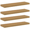 Seinähylly 4 kpl Ruskea 80 x 23,5 x 3,8 cm Tekninen puu
