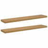 Seinähylly 2 kpl Ruskea 120 x 23,5 x 3,8 cm Tekninen puu