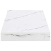 Seinähylly 4 kpl Valkoinen marmori 50 x 23,5 x 3,8 cm